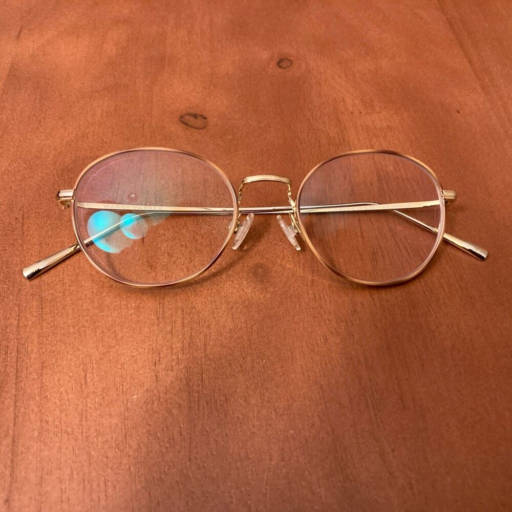 Warby Parker Eyeglasses Colvin N 2205 Tortoise 49/19/145 Titanium Hand painted